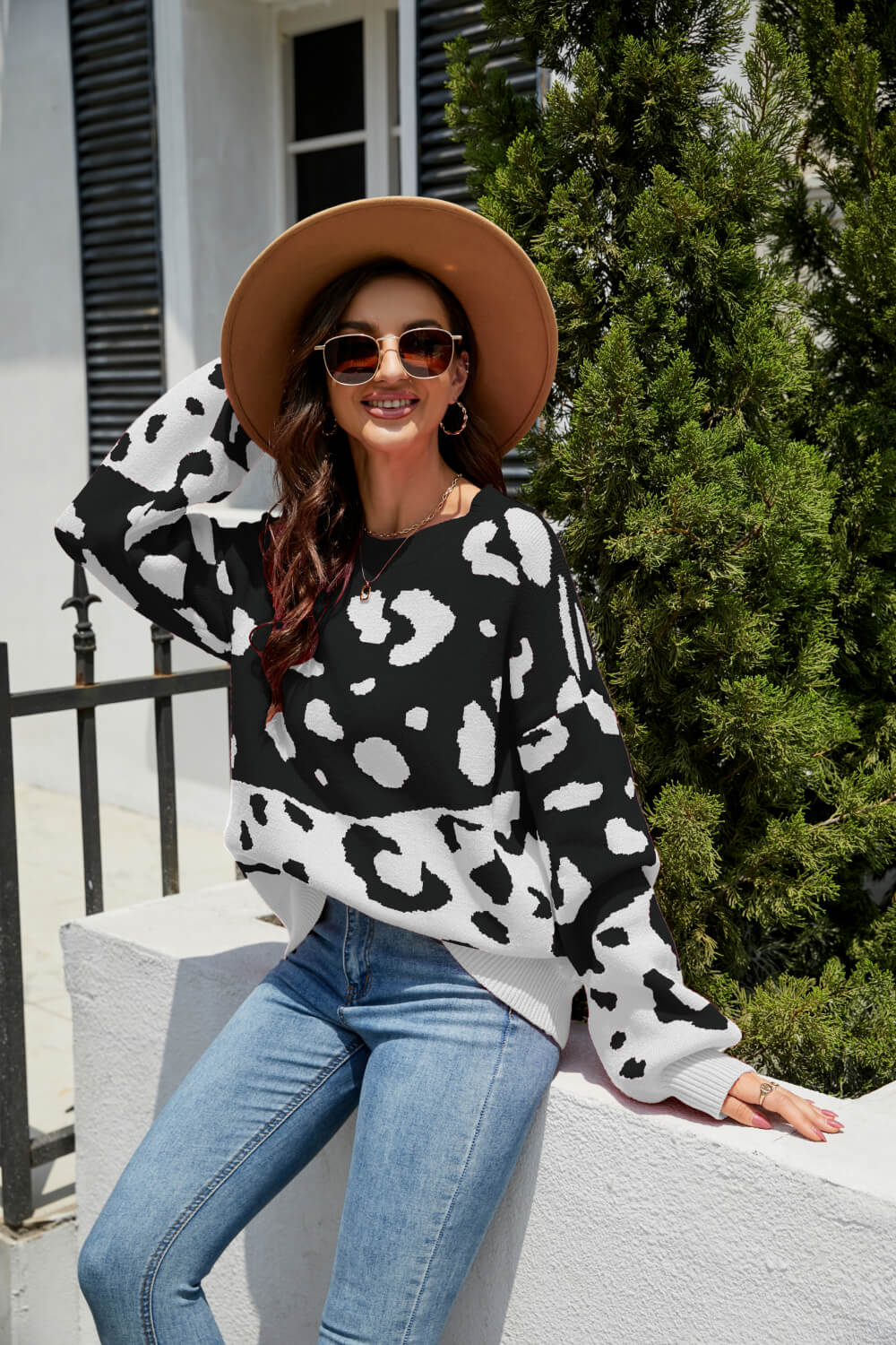 Spots dropped Sweater